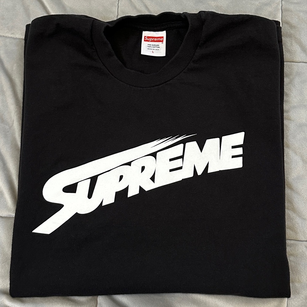 Mens Supreme Black Tee